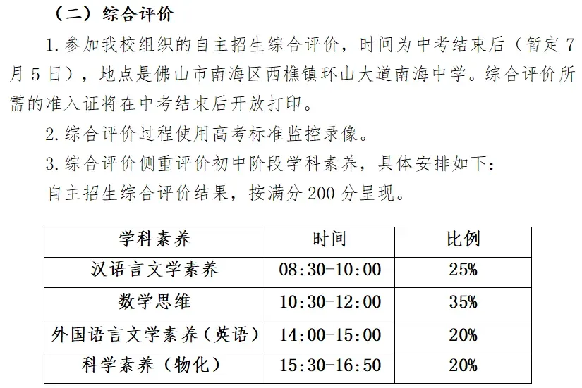 佛山中考丨政策重大利好!21所普高自主招生扩招近300人,2026考生必看! 第14张