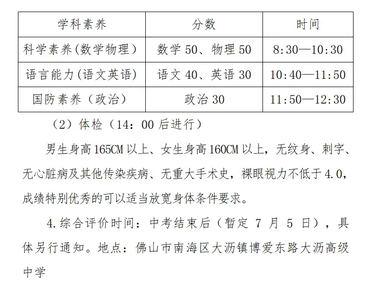 佛山中考丨政策重大利好!21所普高自主招生扩招近300人,2026考生必看! 第37张