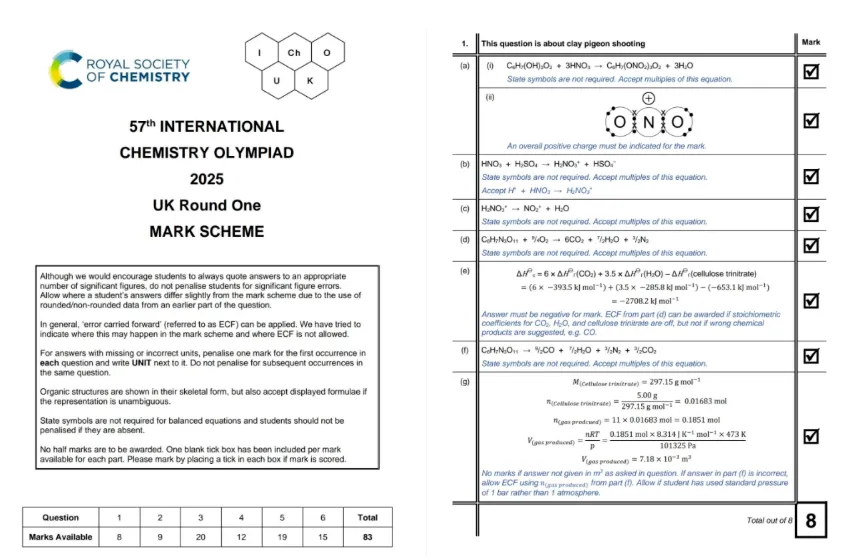 【超全整理】UKChO英国化学竞赛历年真题解析&必备公式书等资料免费领取!冲刺UKChO化学竞赛金奖必刷! 第5张