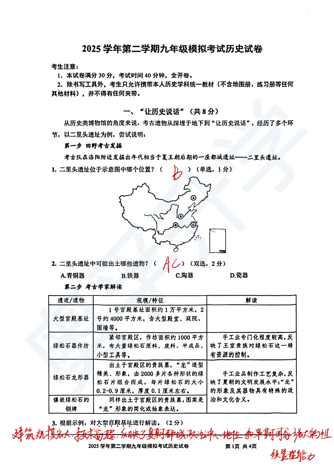 最全2026中考二模10区试卷&答案!<杨浦/闵行/虹口/宝山等> 第51张