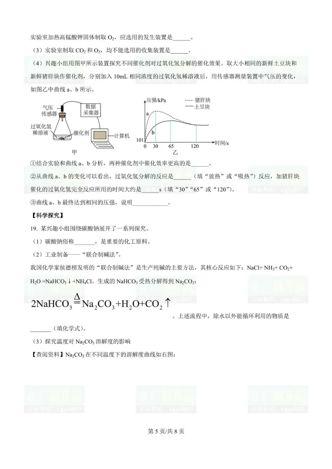 2026年东莞市各校中考一模试题及参考答案汇总(附电子版下载) 第9张