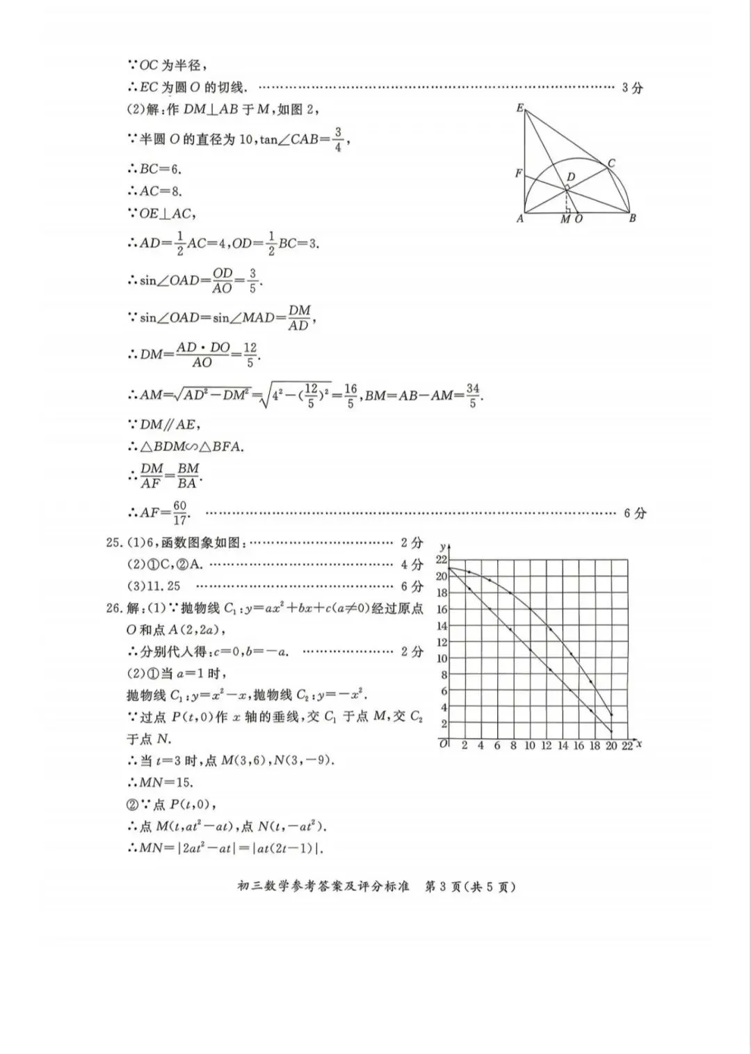 2026北京通州区 中考一模 数学试卷+答案 第11张