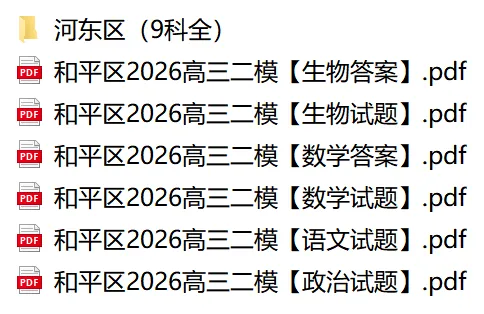 最新!和平区2026年高三二模真题及答案 第2张