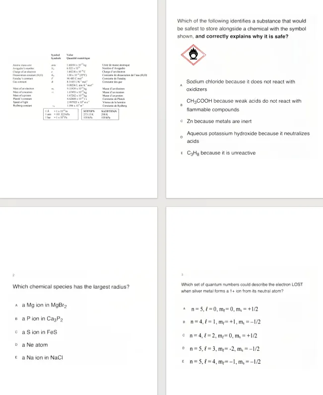 √全网首发!2026年CCC化学竞赛真题+答案已出,高清电子版免费分享~ 第5张