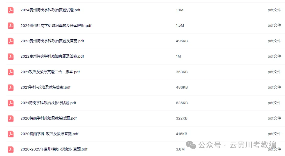 26-贵州特岗《政治》真题参考+高频考点笔记+1000刷题+八套模拟卷! 第6张