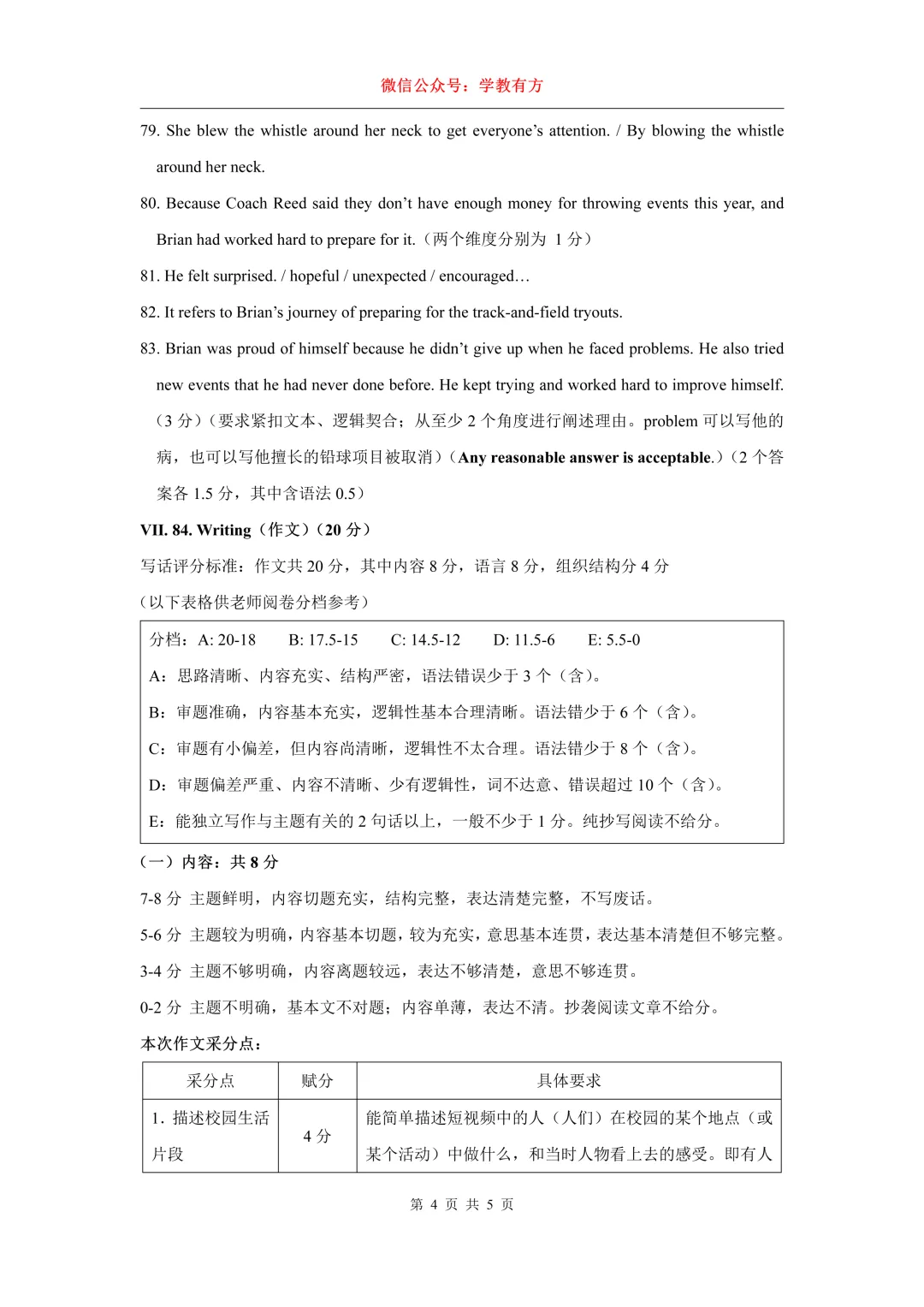 【中考二模】2026届上海市嘉定区初三二模英语试卷 第14张
