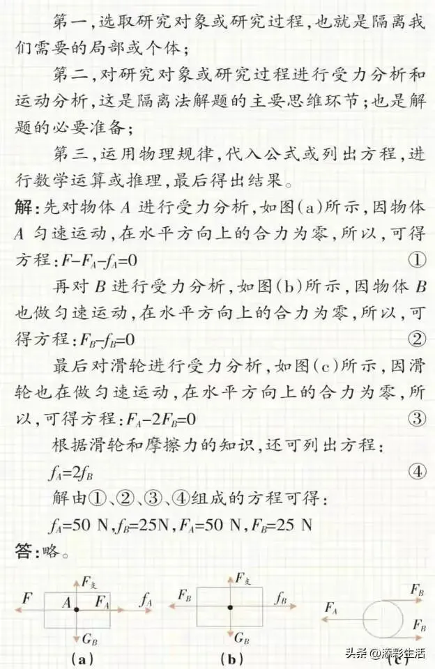 中考物理常用的10种解题方法 第13张
