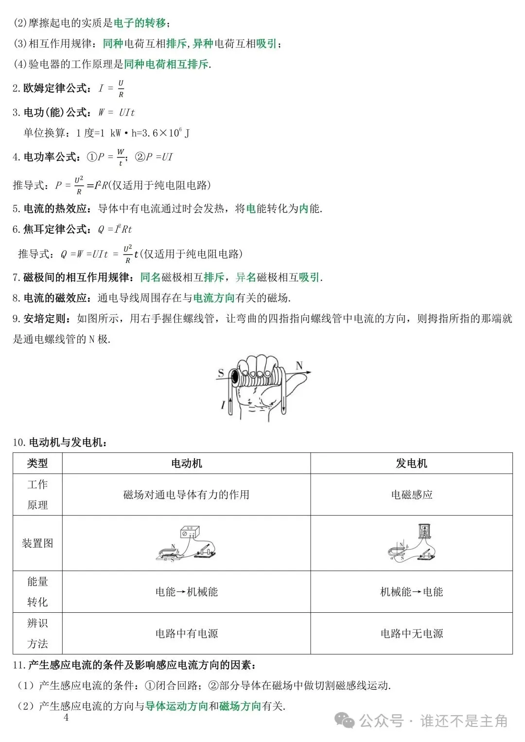 【中考复习】中考物理常见公式 第8张