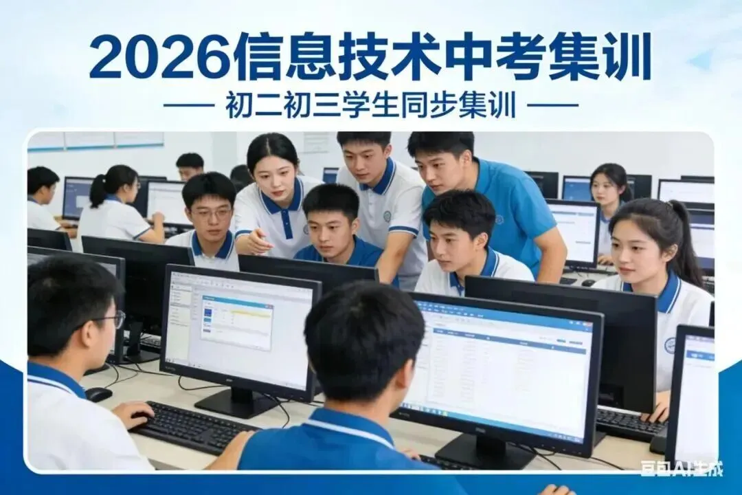 2026聊城信息技术中考模拟练习!全天【早8点——晚23点】可约! 第1张