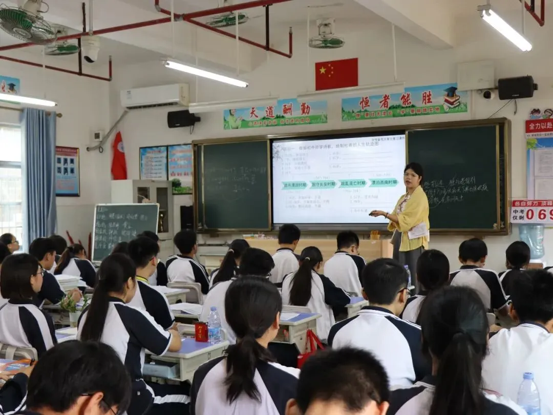 精准视导促提升 凝心聚力备中考 —— 钦州市教育发展研究中心莅临市第八中学开展专题教学视导活动 第1张