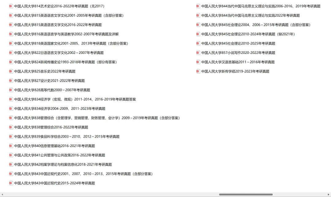 中国人民大学考研专业课历年真题汇总(含2026真题) 第4张