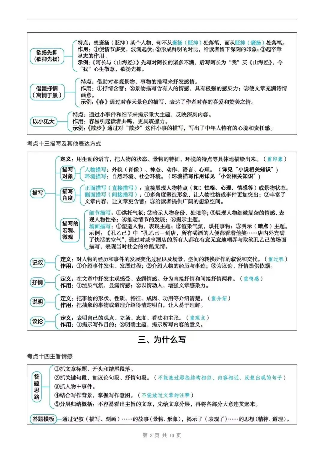 期中考阅读理解一定要注意规范答题! 第9张