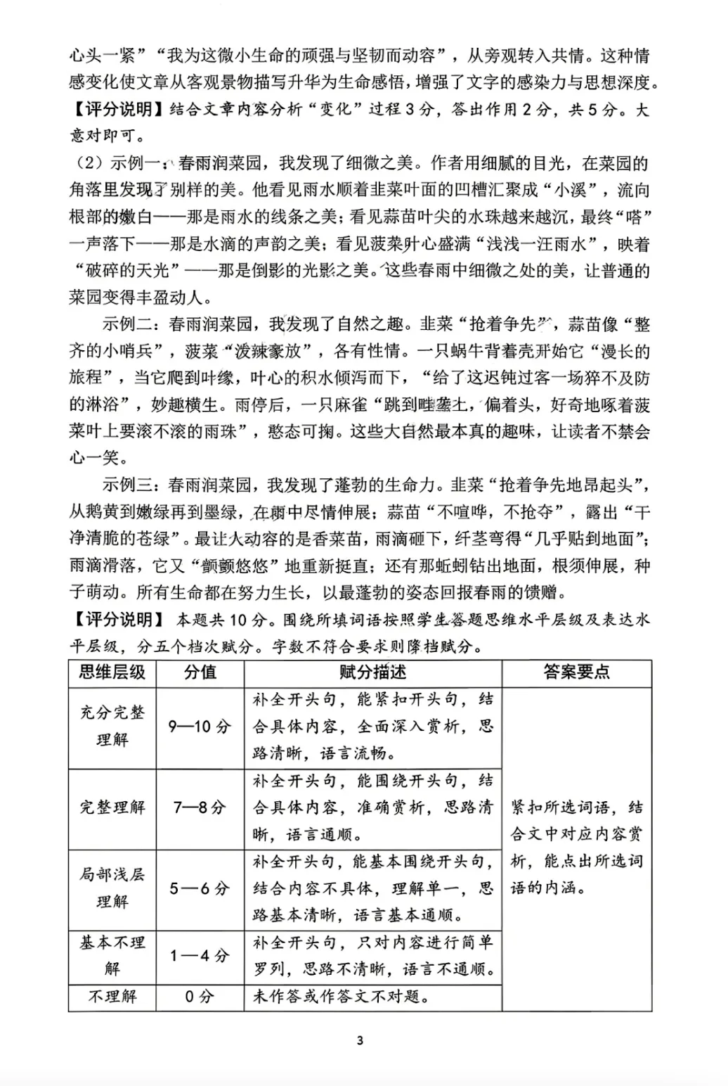 2026年山西省晋升学4月中考名校模拟语文试题及答案,附2篇作文范文 第11张