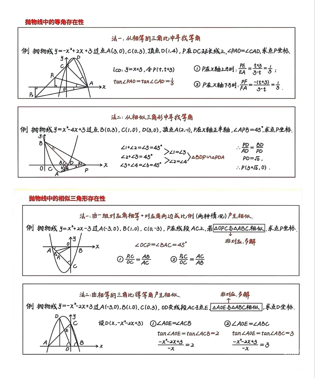 2026中考数学常用压轴题解题模型 第6张