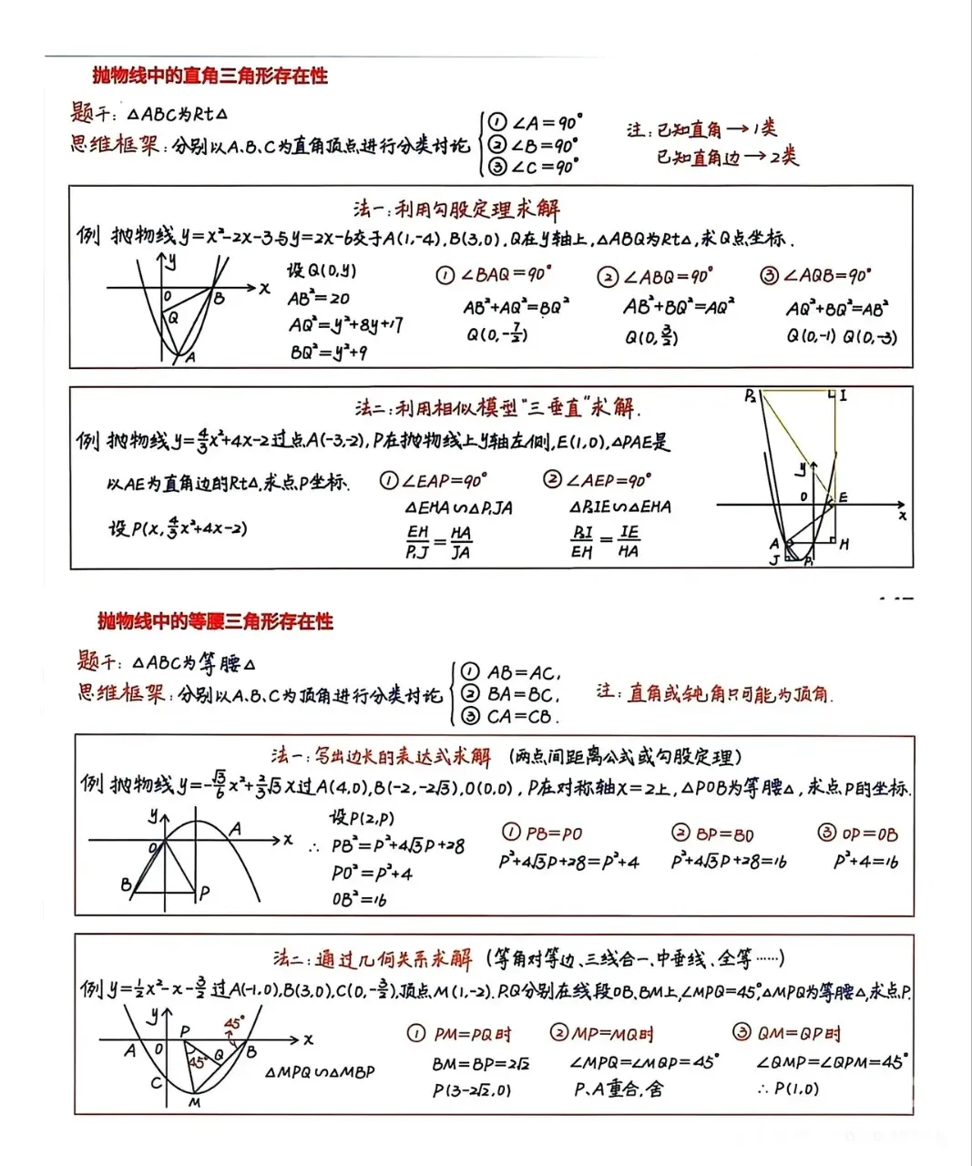 2026中考数学常用压轴题解题模型 第8张