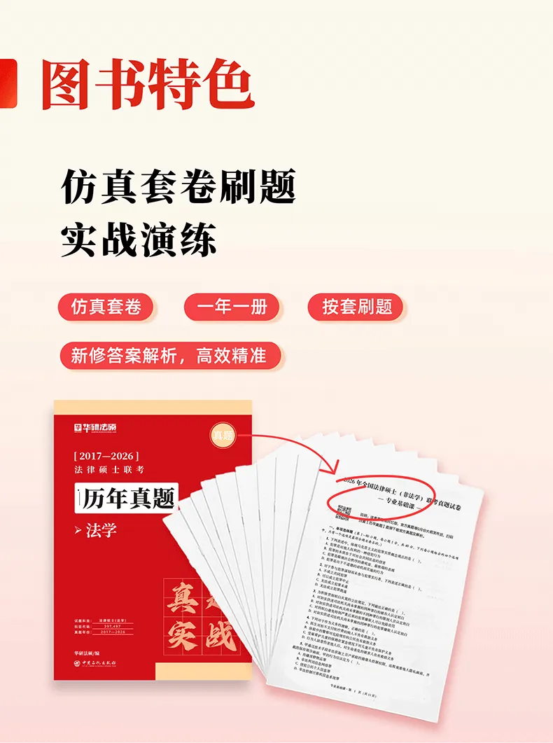 0元抢近10年法硕历年真题!华研这套书,直接封神! 第8张