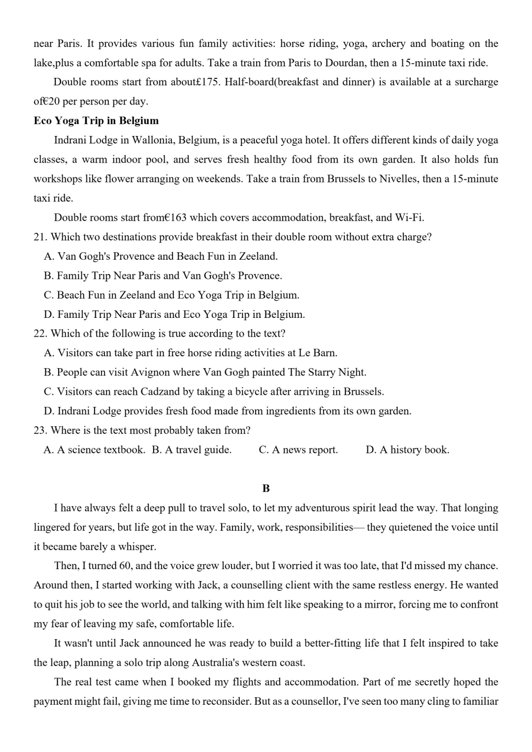 试卷分享:高二 2025学年第二学期丽水发展共同体期中联考 第5张