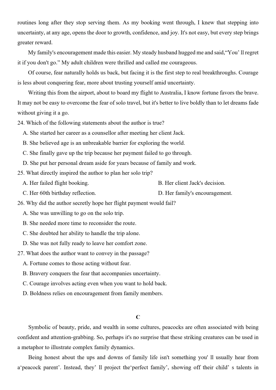 试卷分享:高二 2025学年第二学期丽水发展共同体期中联考 第6张