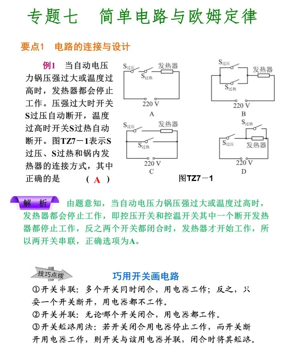 中考物理冲刺专题,搞定这些题型就够了 第37张