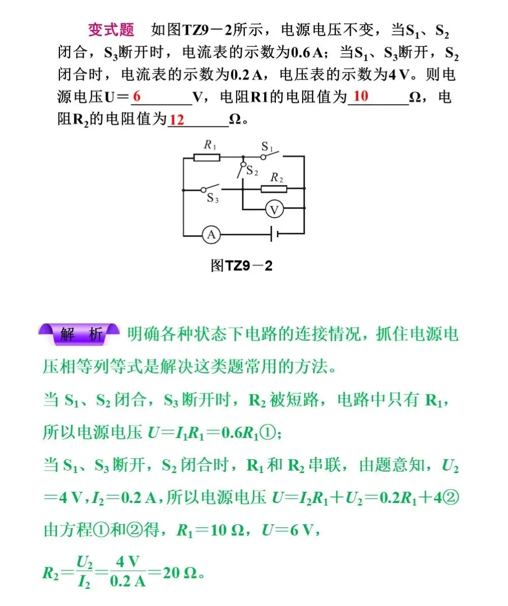 中考物理冲刺专题,搞定这些题型就够了 第55张