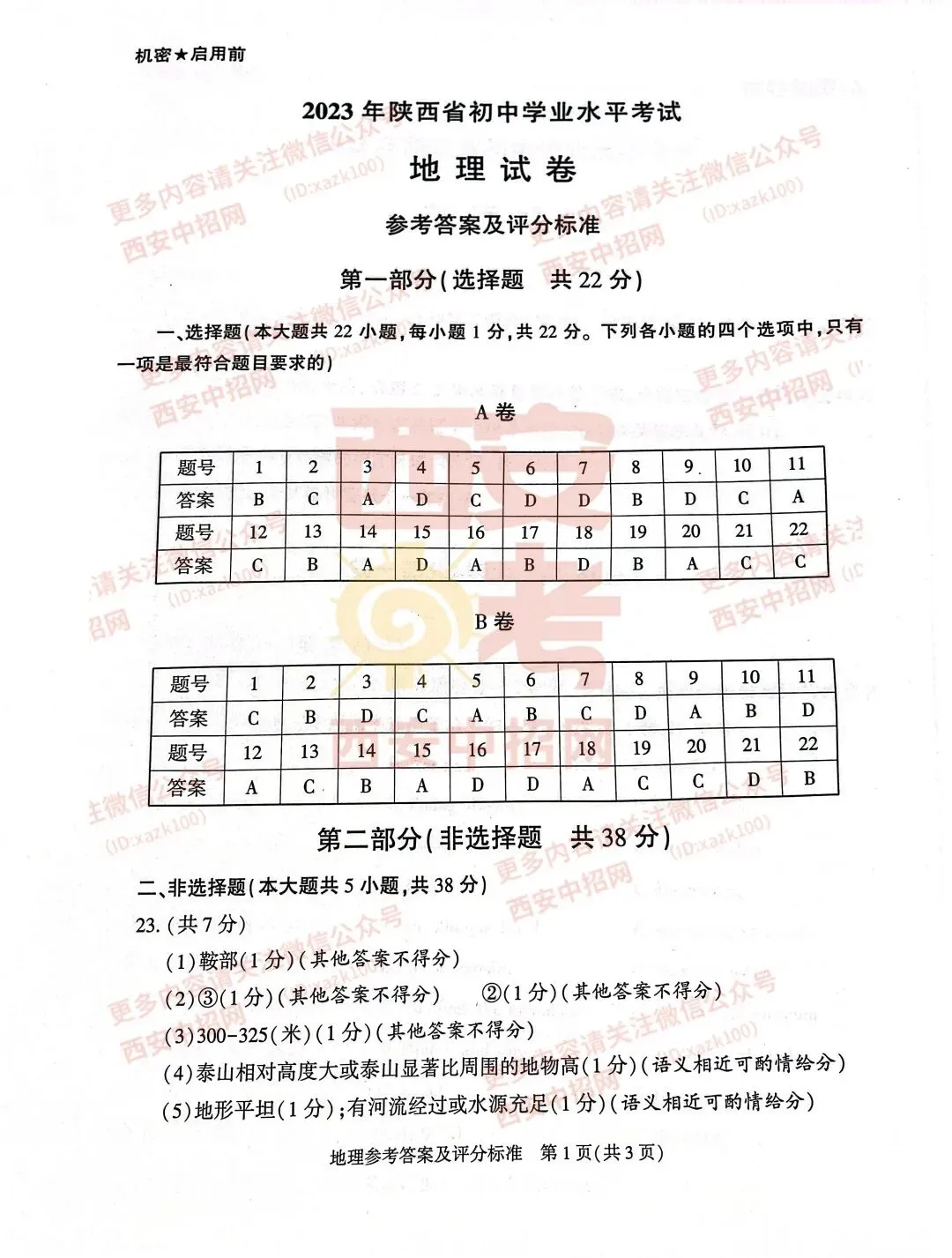 中考速递|2023陕西中考全科真题及答案(高清版)公布! 第97张