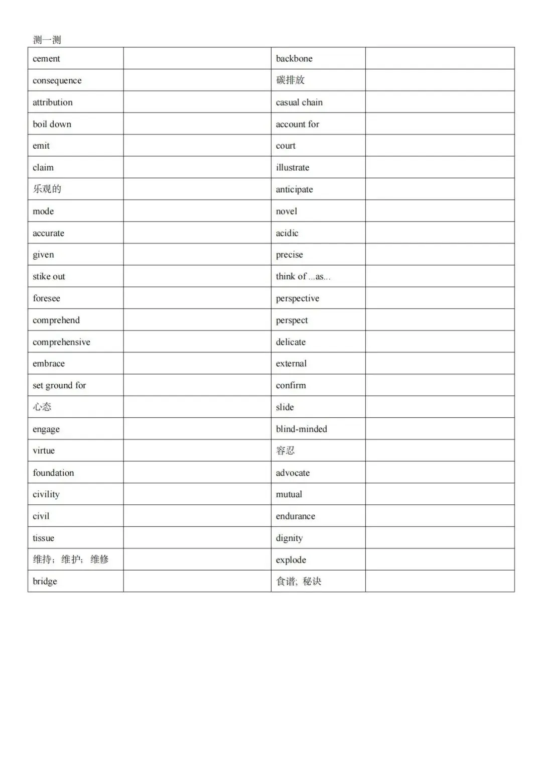 2026年朝阳区一模英语试卷&词汇 第4张