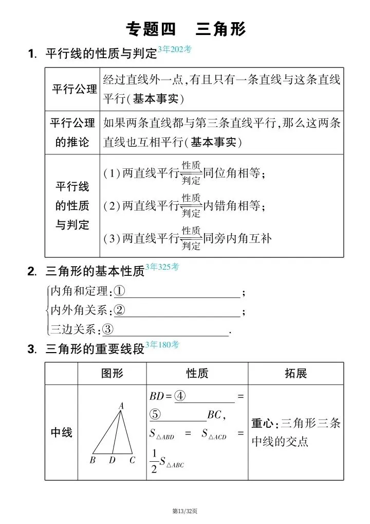【中考数学】2026年中考数学《高频知识点填空》附详细解析版,完整电子版可打印! 第21张
