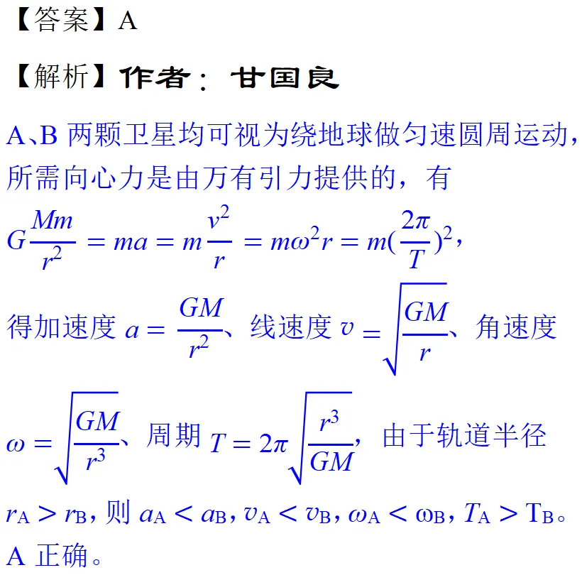 2025年天津高考物理真题详细解析 第2张