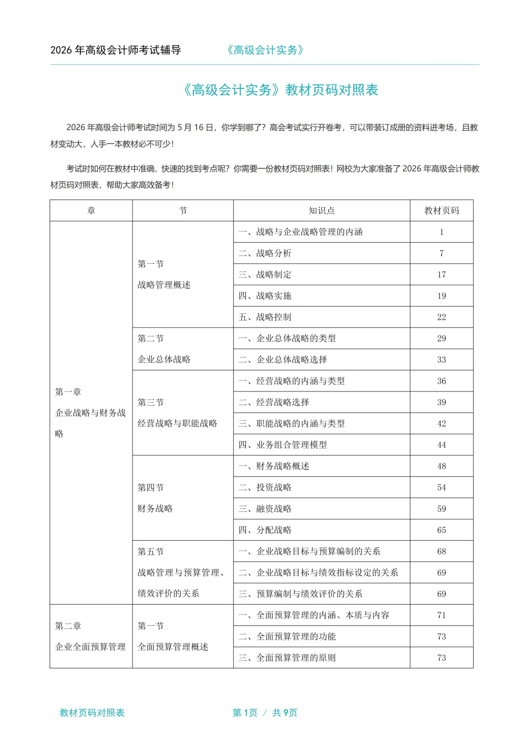 2026年高级会计职称考试资料:考前模拟试卷3套、考前三页纸、三色笔记、思维导图、公式大全、教材页码对照表、各章节重要性、命题方向等 第7张