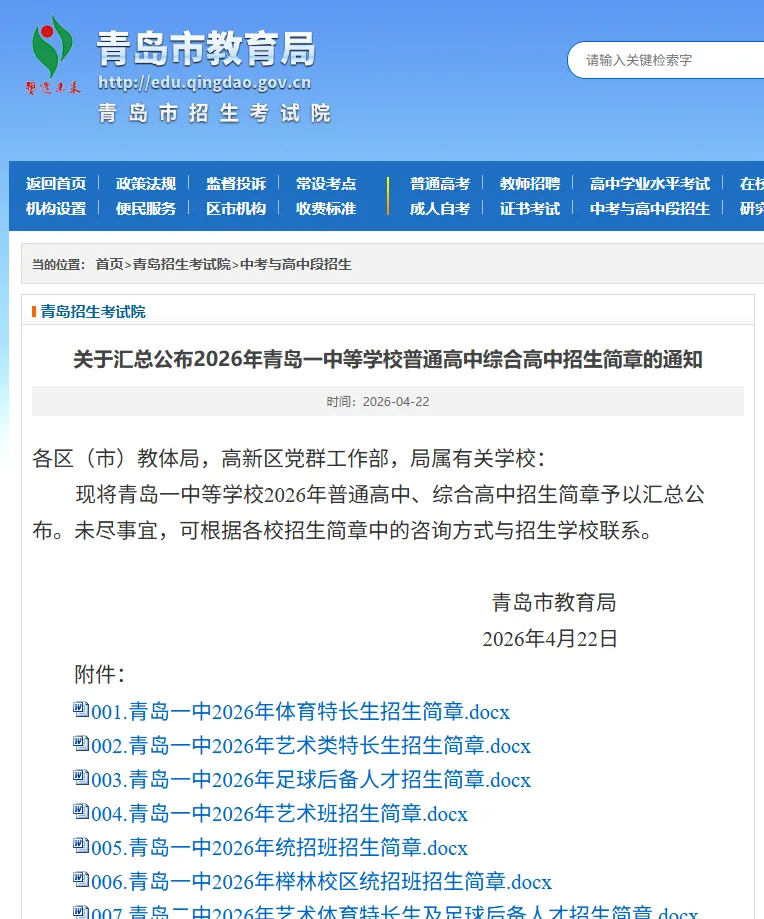 重磅!2026年青岛中考——各高中美术类招生简章深入解读! 第2张