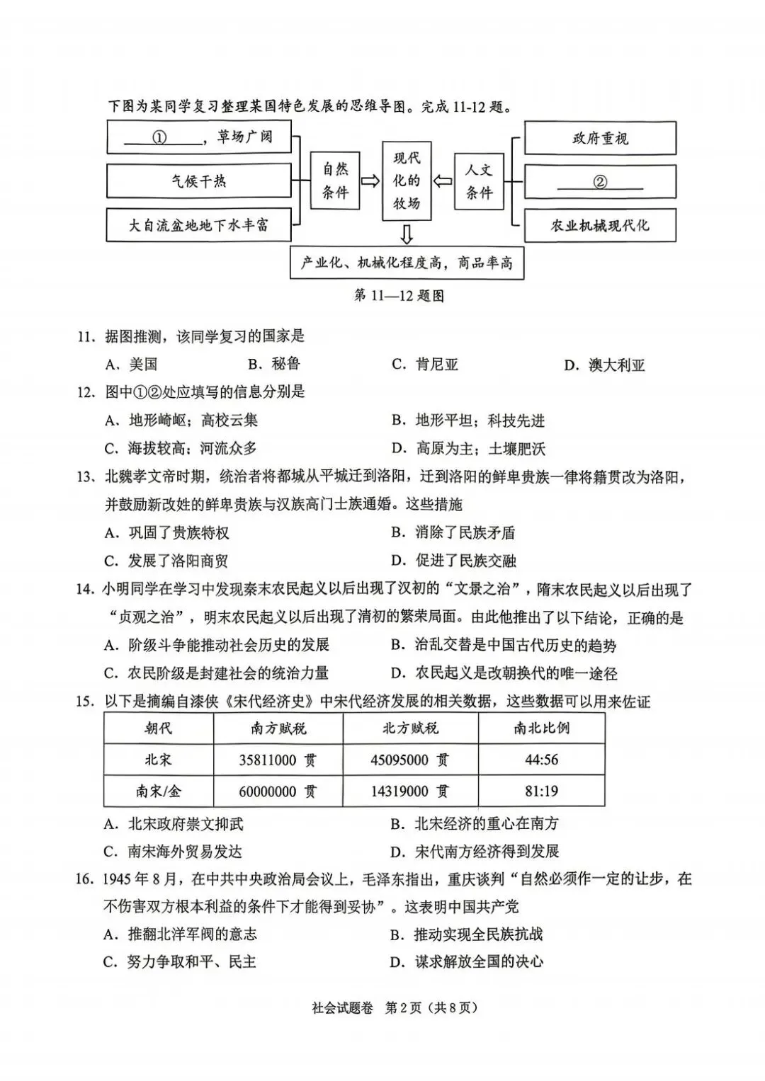 2026年4月浙江省绍兴市中考一模全科试卷和答案,含英语听力,无水印免费下载 第41张
