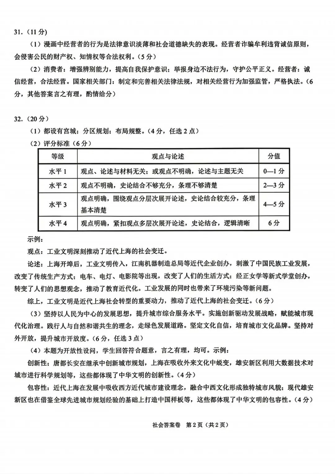 2026年4月浙江省绍兴市中考一模全科试卷和答案,含英语听力,无水印免费下载 第49张