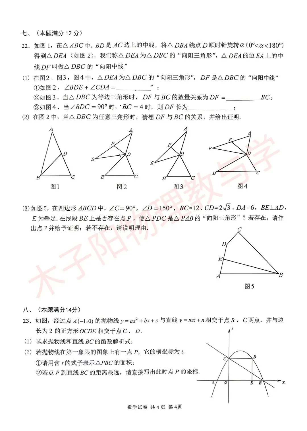 2026年淮南寿县一模数理化试卷及答案 第6张