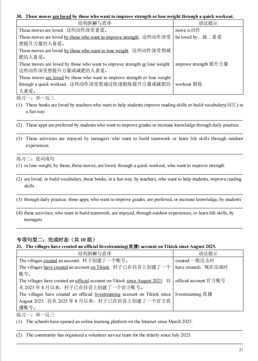 中考英语阅读理解:长难句突破・综合强化训练(三) 第6张