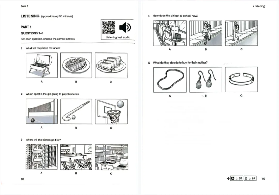 2025年KET真题卷完整版(6套含音频+答案) 第7张