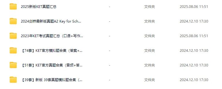 2025年KET真题卷完整版(6套含音频+答案) 第15张