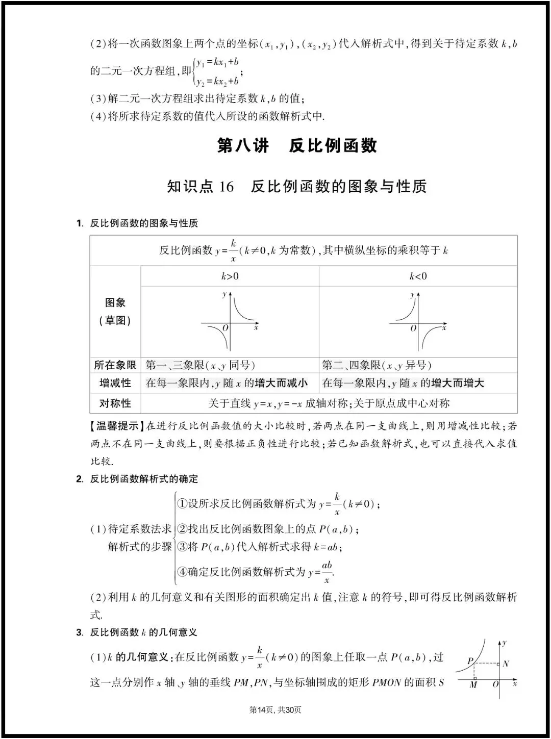中考数学 | 2026年春期最新中考数学基础知识点汇总,完整电子版已经准备好,家长和老师可以提起打印使用. 第15张