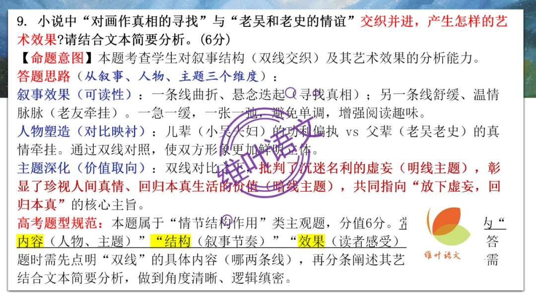 模考讲评 | 2026年深圳高三二模语文试卷讲评 第49张