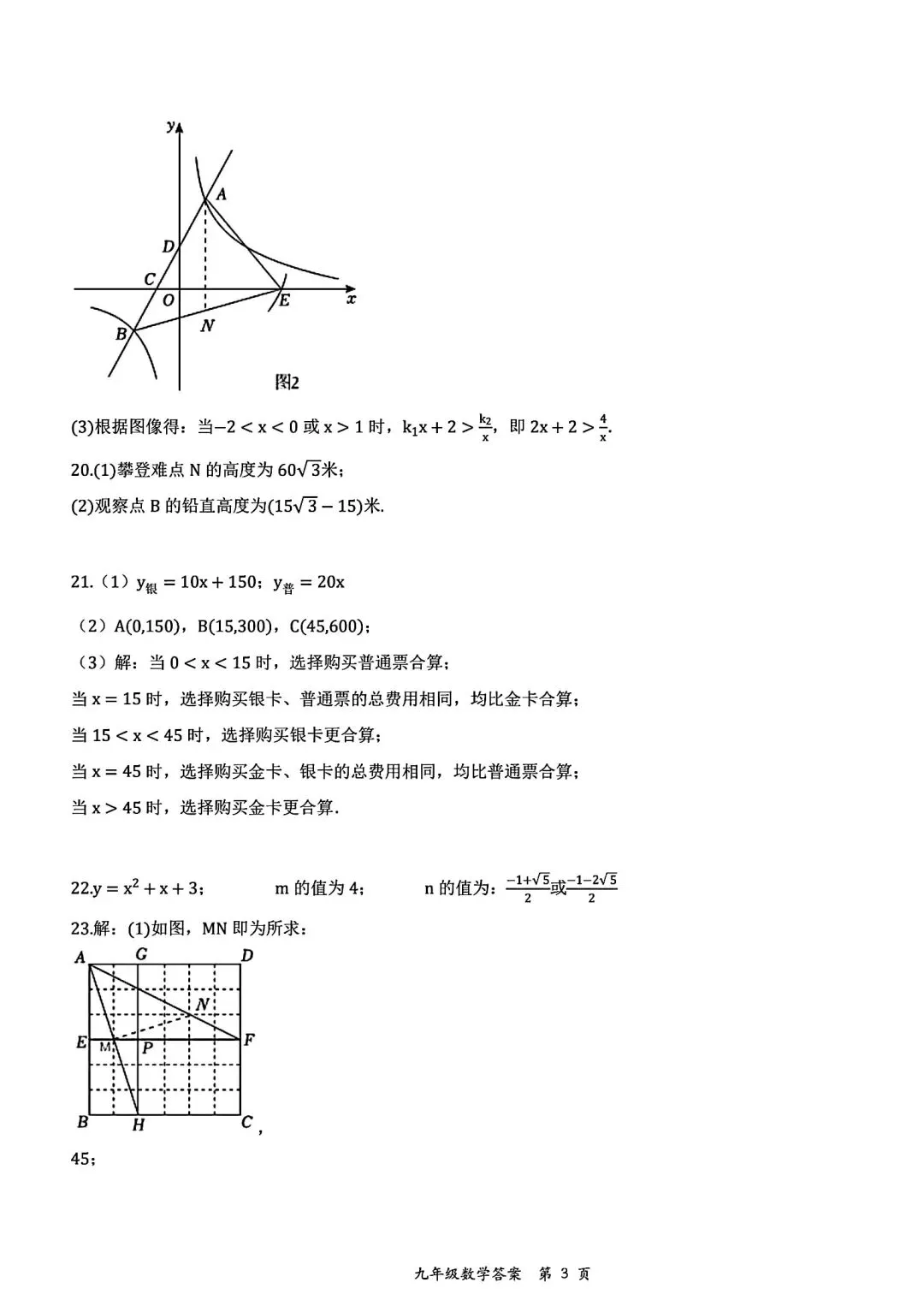 【模拟试卷】2026驻马店四中二模数学试卷及答案 第10张