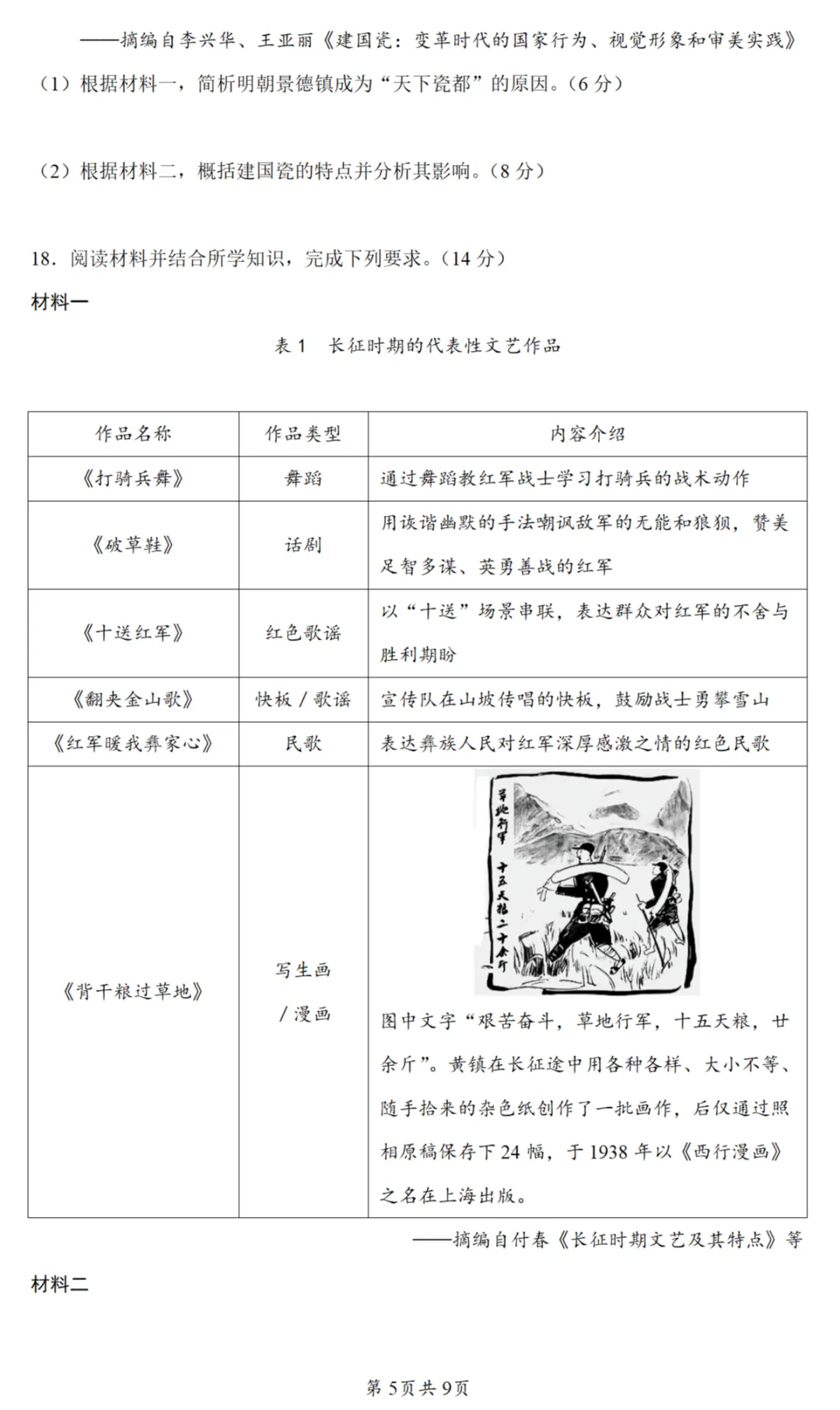 模考试题| 2026届广东省深圳市高三二调考试历史试题 第5张