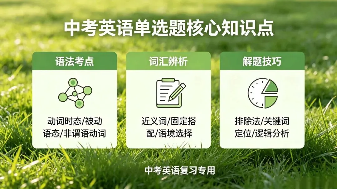 中考单项选择题满分秘籍‖解析单选题题型特点及解题技巧 第2张