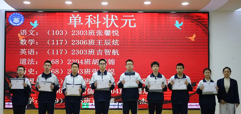 策马扬鞭酬壮志,决胜中考铸辉煌 | 太原市风帆中学初三年级一模表彰会 第15张