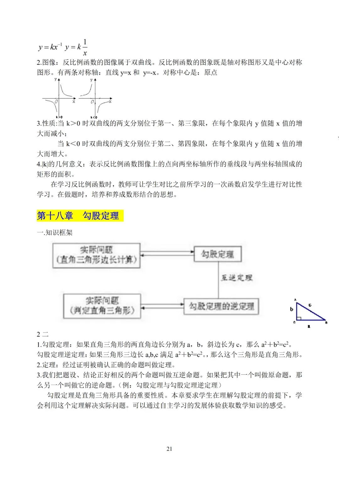 初中数学超详细知识点汇总!全六册!中考必备! 第22张
