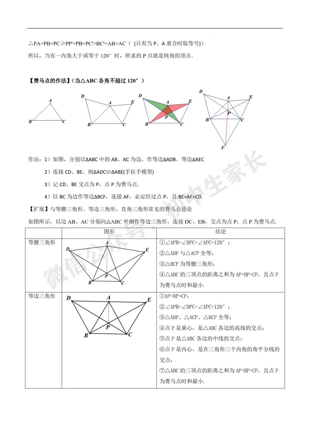 2026年中考数学几何最值问题4种类型(费马点、胡不归模型、阿氏圆模型、瓜豆原理) 第4张