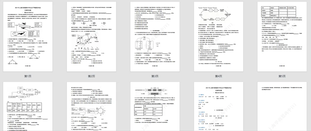 等级考真题 | 6年生物等级考真题汇总(含解析) 第5张