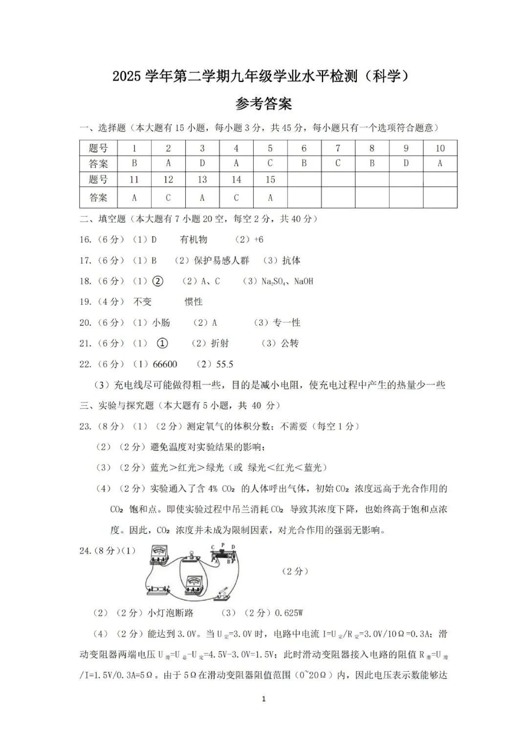 临安中考一模 | 2026年4月杭州市临安区中考一模「全科」试题 第12张
