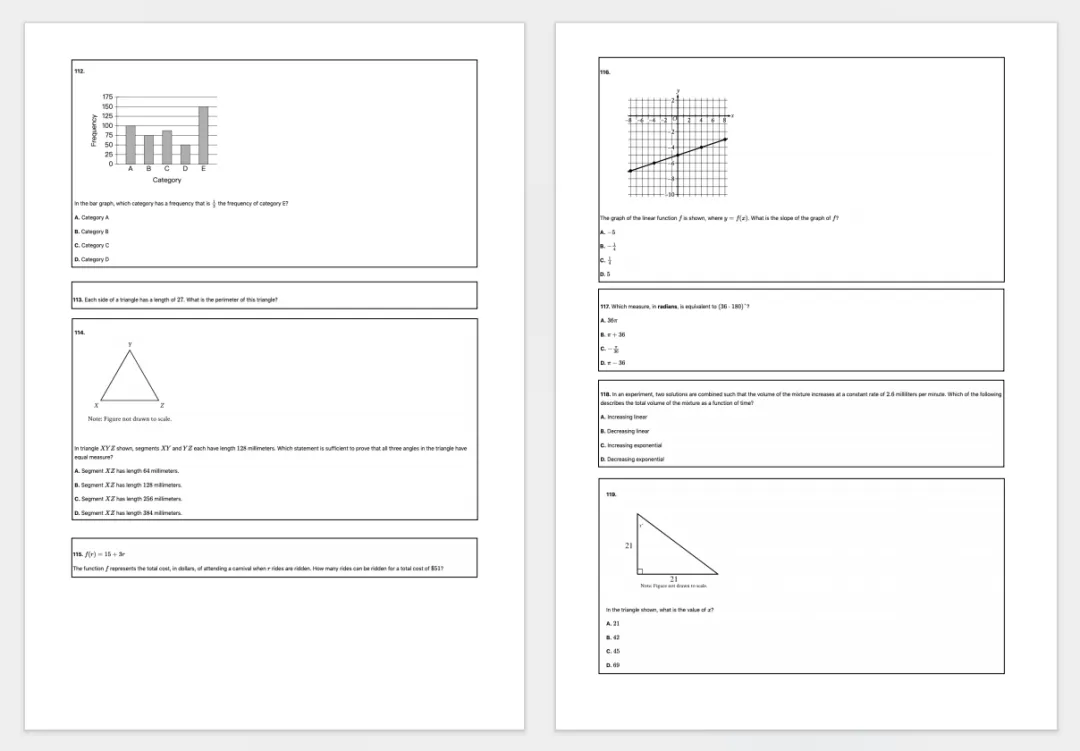 首发更新!2023-2026年SAT真题全集,内含26年3月sat亚太卷PDF! 第16张