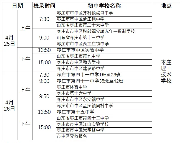 中考体测时间安排大全 第2张