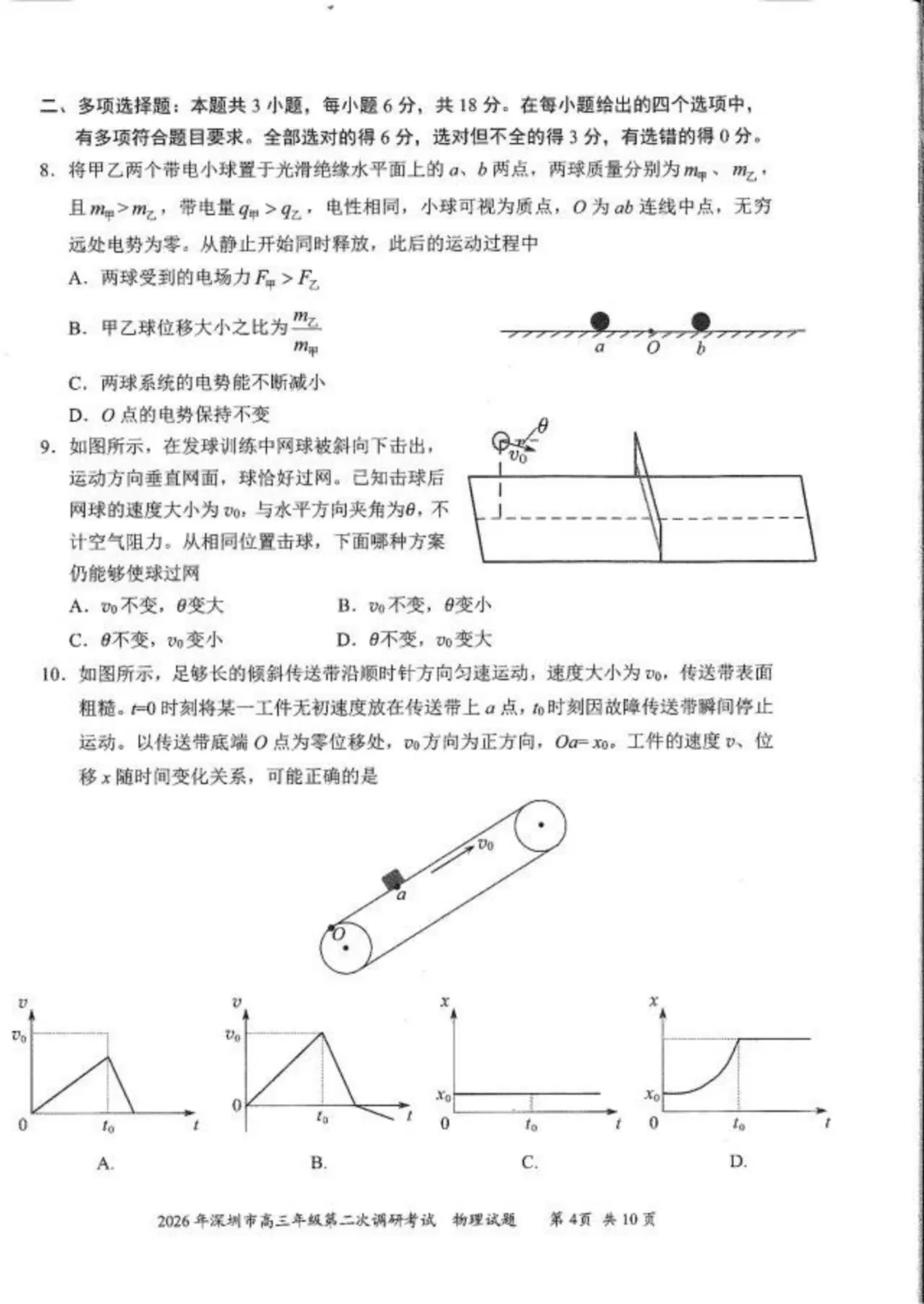 10科齐全!2026深圳高三二模各科试卷+答案公布! 第61张