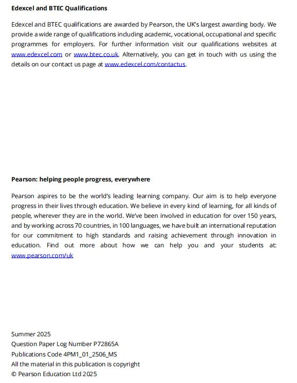 爱德思考试局,2025年IGCSE数学真题及答案解析,免费领取 第4张